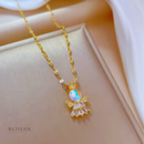Conjunto Jolie, aço inoxidável, coroa princesa, colar e brinco.
