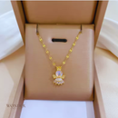 Conjunto Jolie, aço inoxidável, coroa princesa, colar e brinco.